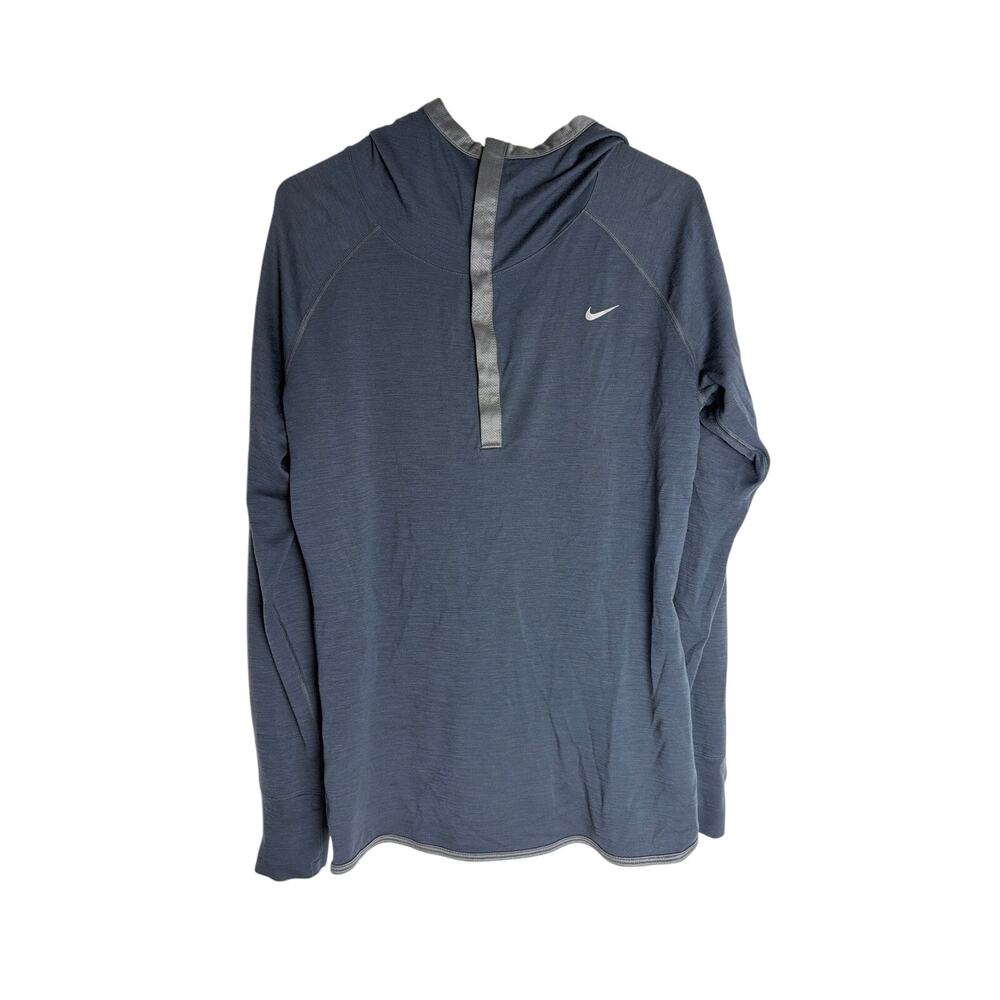 Nike Dri-FIT Men's XL Long Sleeve Lightweight Running Hoodie Pullover Slate Gray